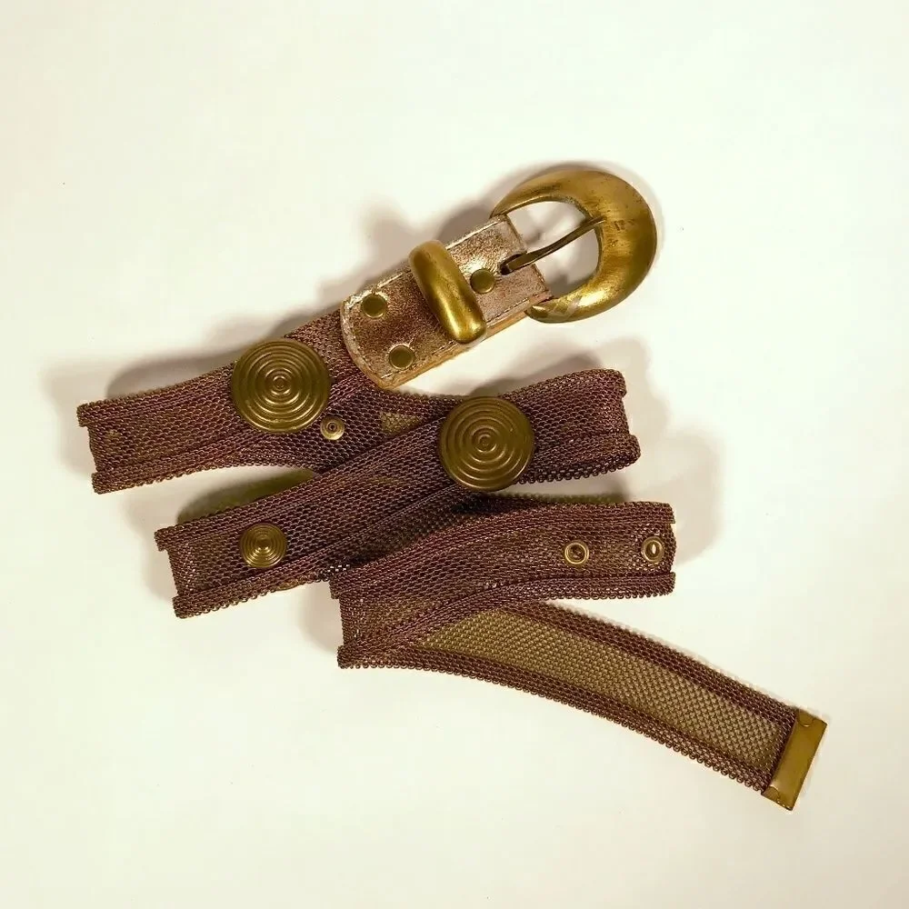 Vintage 1980's Mesh Metal Belt